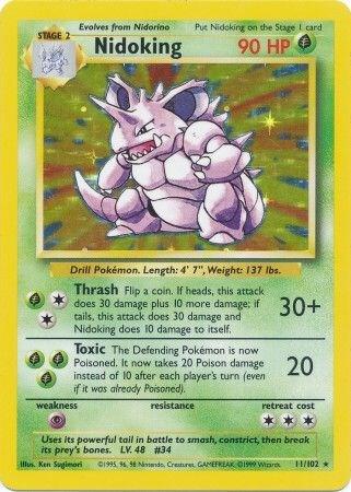 Pokemon Nidoking #11 Base Set