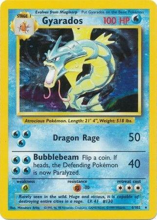 Pokemon Gyarados #6 Base Set