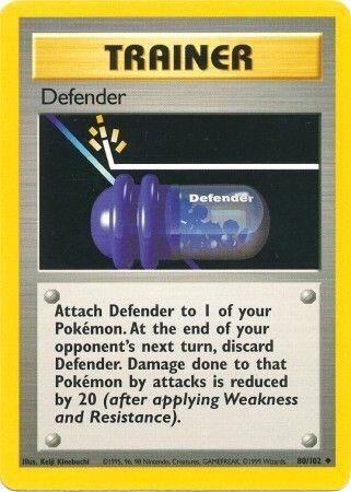 Pokemon Defender #80 Base Set