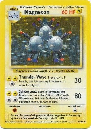 Pokemon Magneton #9 Base Set