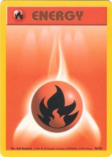 Pokemon Fire Energy #98 Base Set