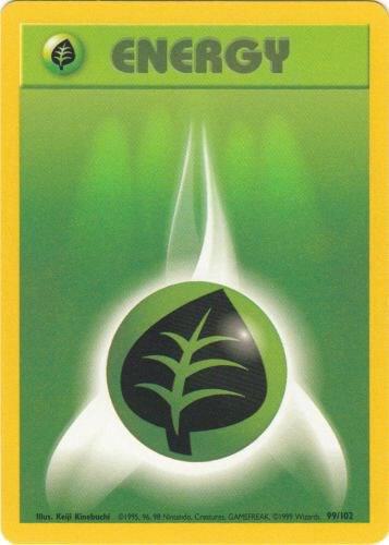 Pokemon Grass Energy #99 Base Set