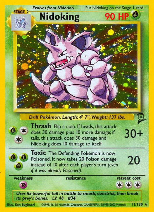 Pokemon Nidoking #11 Base Set 2