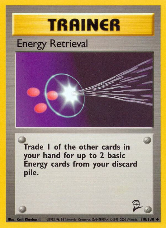 Pokemon Energy Retrieval #110 Base Set 2