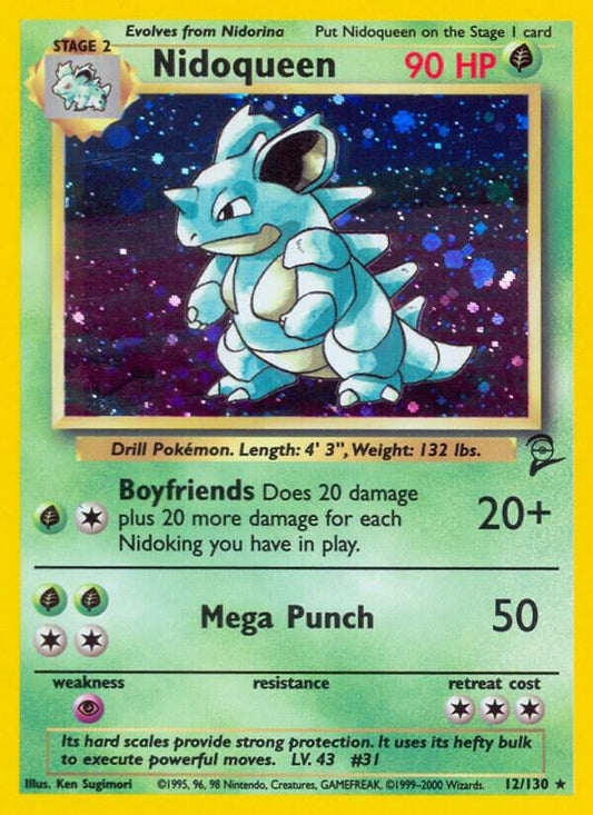 Pokemon Nidoqueen #12 Base Set 2