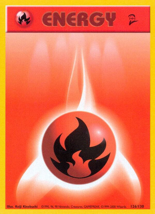 Pokemon Fire Energy #126 Base Set 2