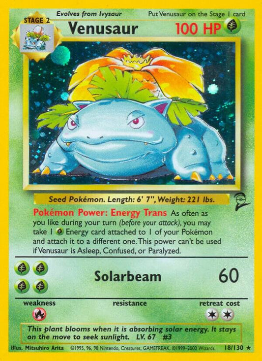 Pokemon Venusaur #18 Base Set 2