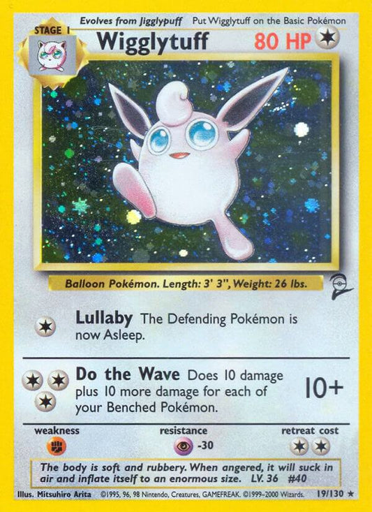 Pokemon Wigglytuff #19 Base Set 2