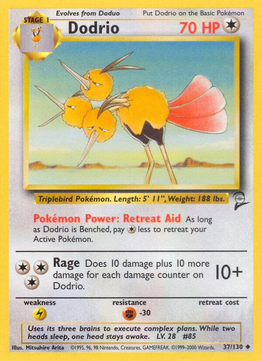 Pokemon Dodrio #37 Base Set 2
