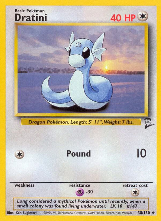 Pokemon Dratini #38 Base Set 2