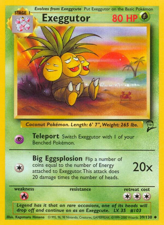 Pokemon Exeggutor #39 Base Set 2