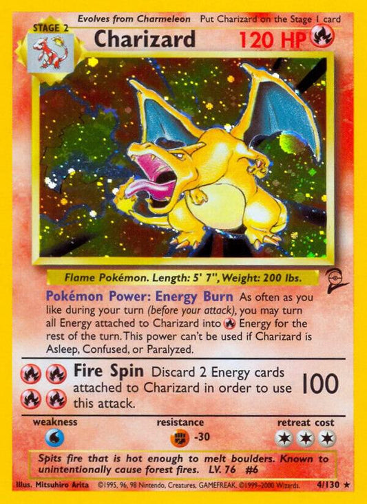 Pokemon Charizard #4 Base Set 2