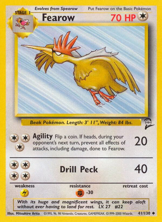 Pokemon Fearow #41 Base Set 2
