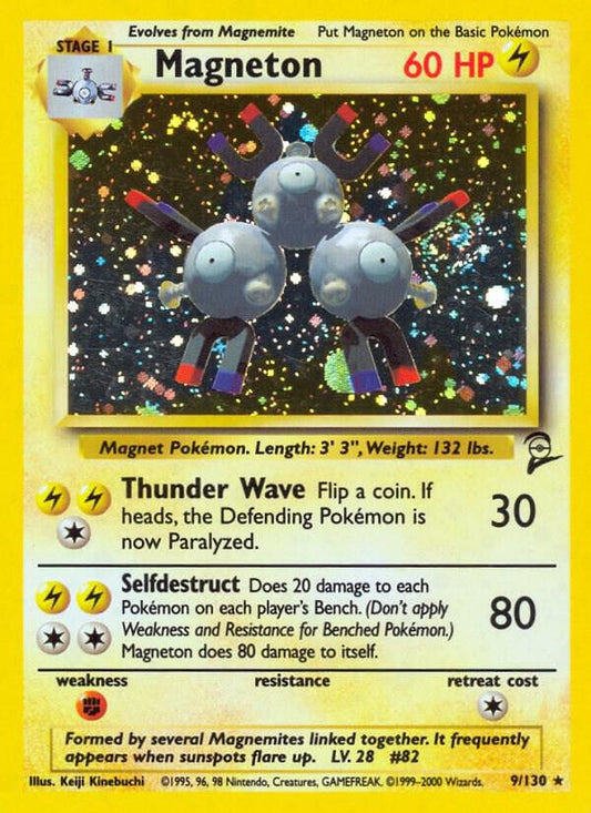 Pokemon Magneton #9 Base Set 2
