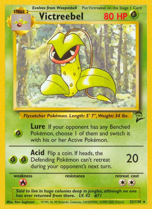 Pokemon Victreebel #32 Base Set 2