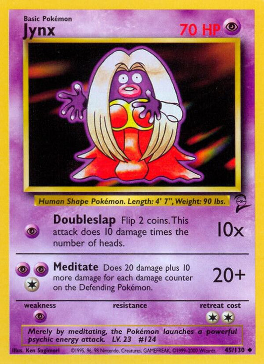 Pokemon Jynx #45 Base Set 2