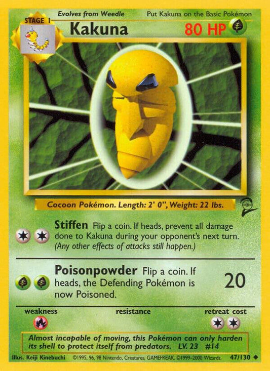 Pokemon Kakuna #47 Base Set 2
