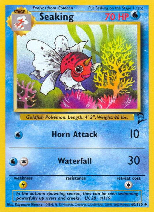 Pokemon Seaking #60 Base Set 2