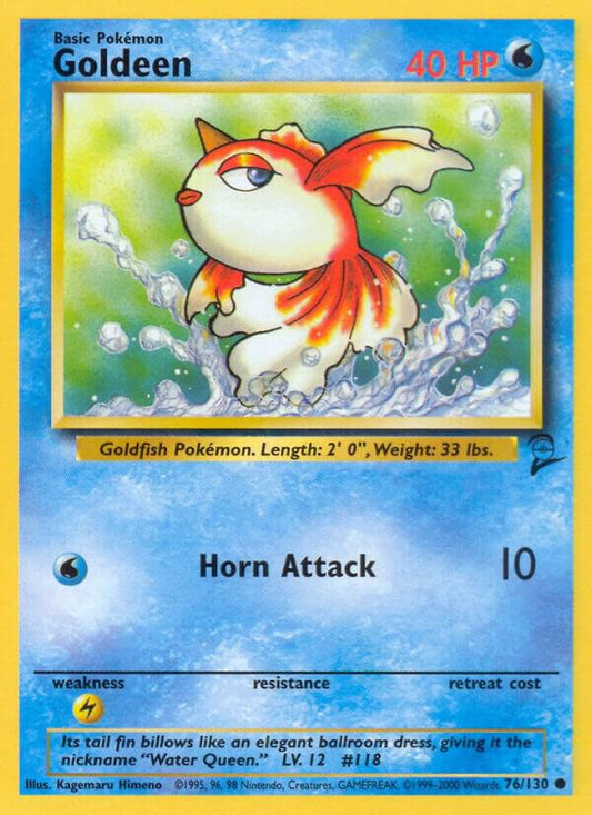 Pokemon Goldeen #76 Base Set 2