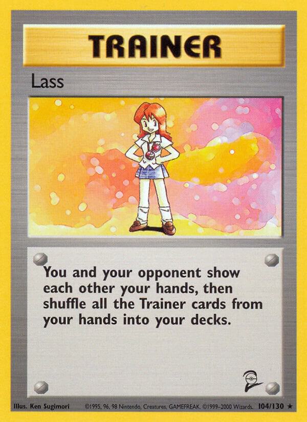 Pokemon Lass #104 Base Set 2