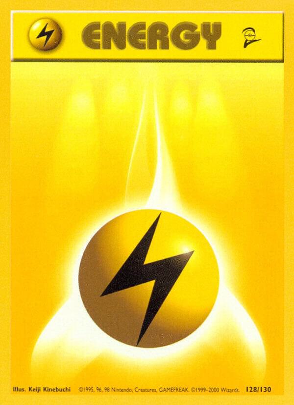 Pokemon Lightning Energy #128 Base Set 2