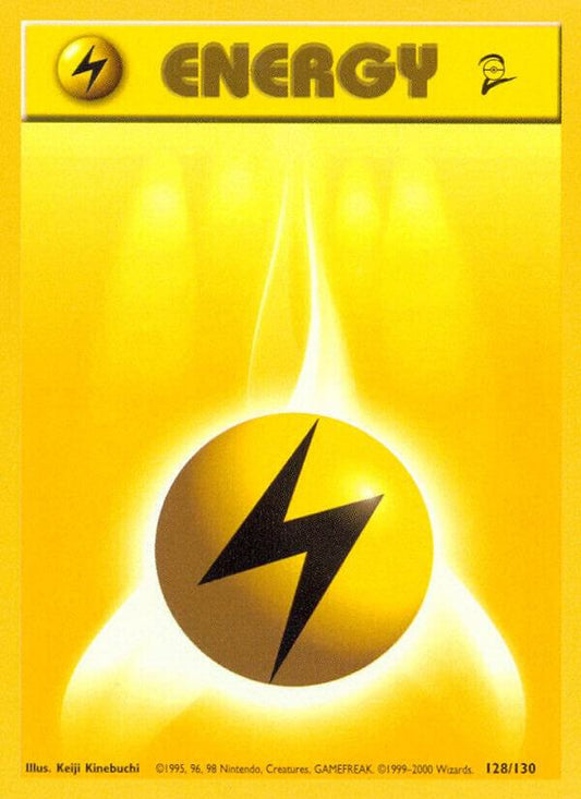 Pokemon Lightning Energy #128 Base Set 2