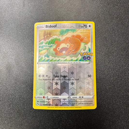 Pokemon TCG Bidoof Peelable Ditto Reverse Holofoil 059/078