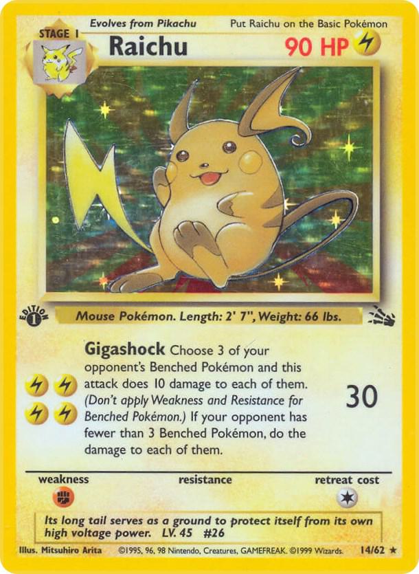 Pokemon Raichu #14 Fossil