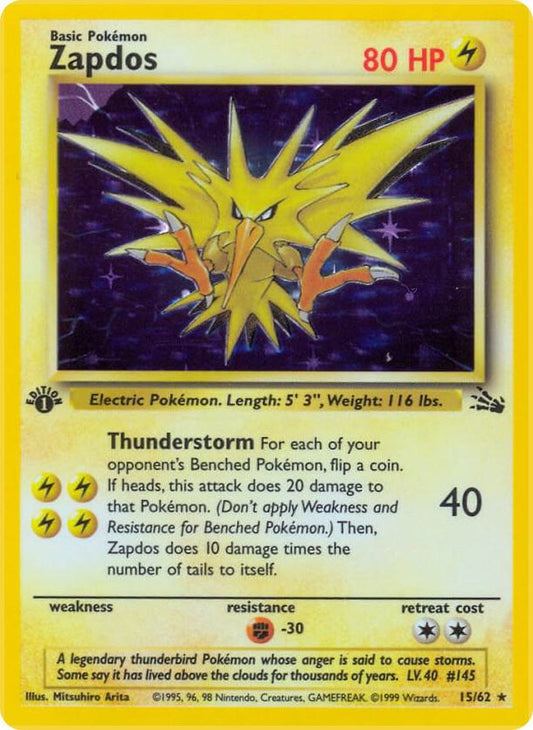 Pokemon Zapdos #15 Fossil