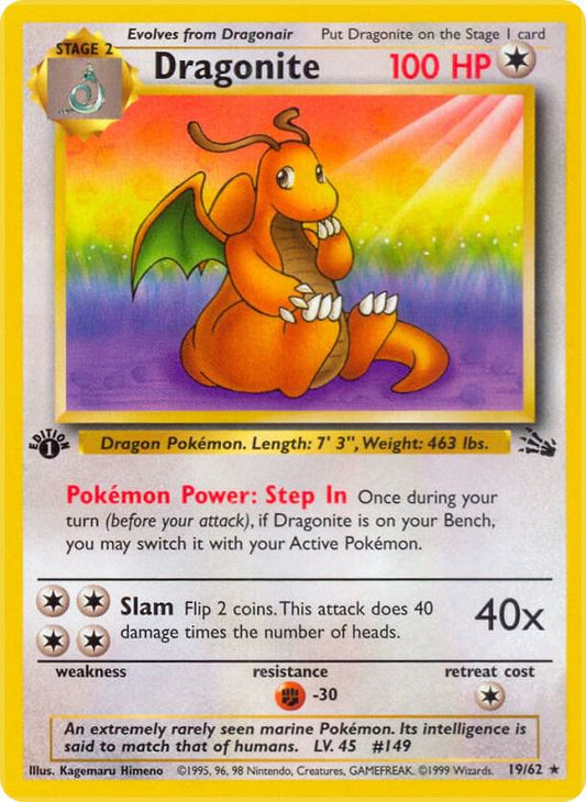 Pokemon Dragonite #19 Fossil