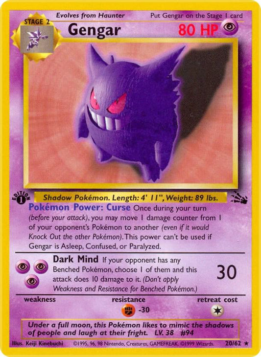 Pokemon Gengar #20 Fossil