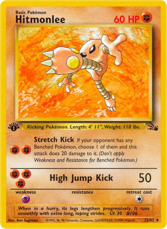Pokemon Hitmonlee #22 Fossil