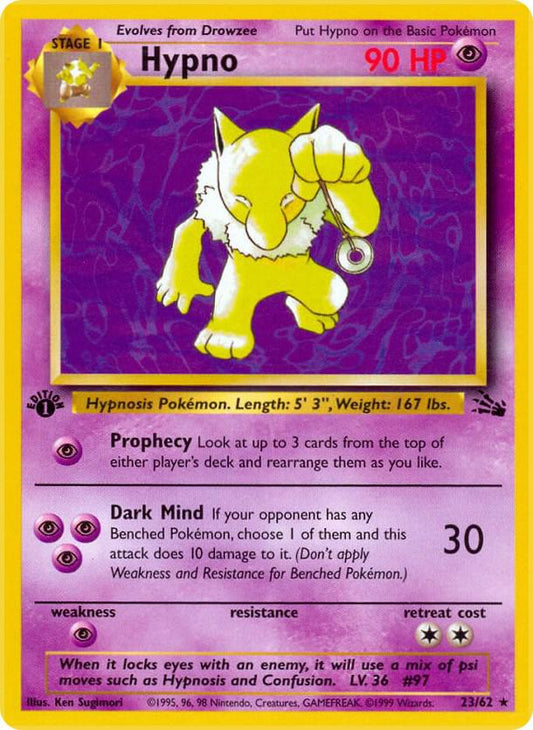 Pokemon Hypno #23 Fossil