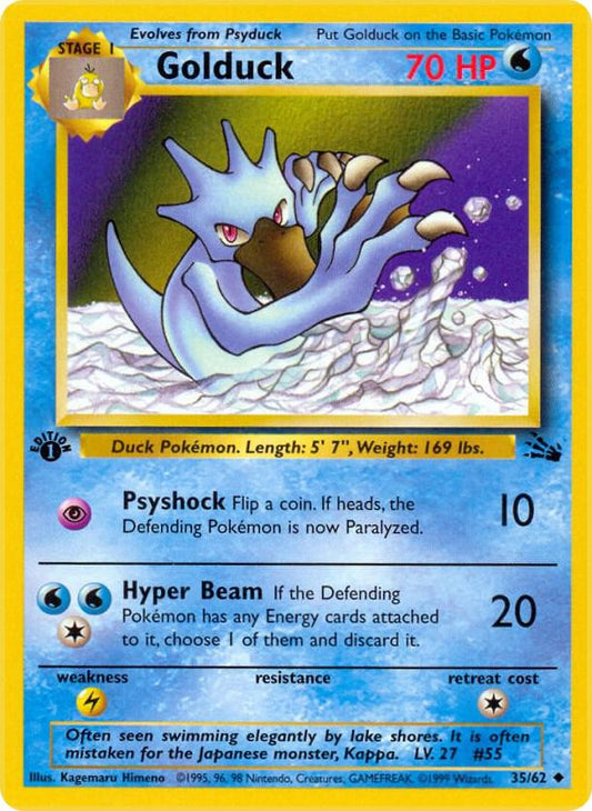 Pokemon Golduck #35 Fossil