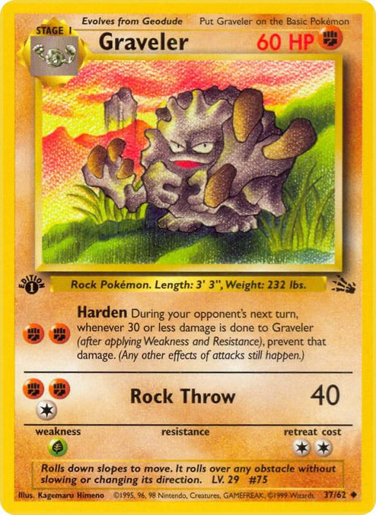 Pokemon Gravler #37 Fossil