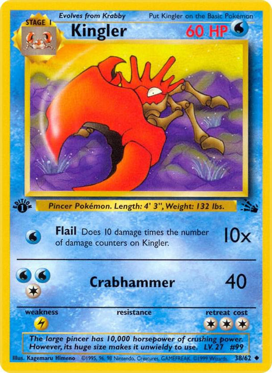 Pokemon Kingler #38 Fossil