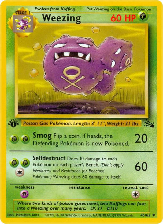 Pokemon Weezing #45 Fossil