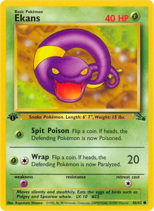 Pokemon Ekans #46 Fossil