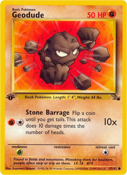Pokemon Geodude #47 Fossil