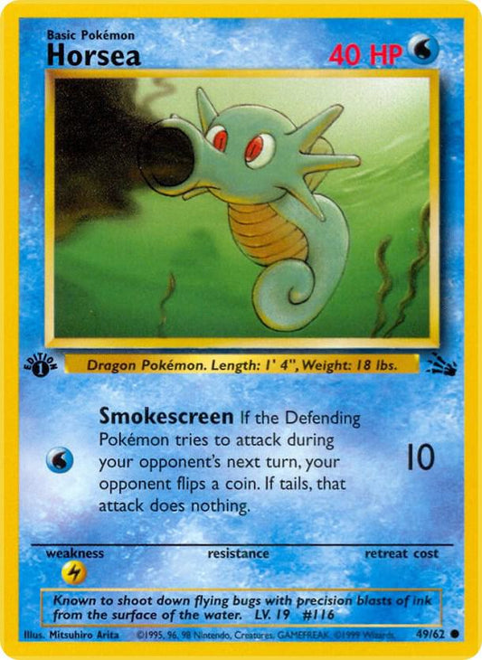 Pokemon Horsea #49 Fossil