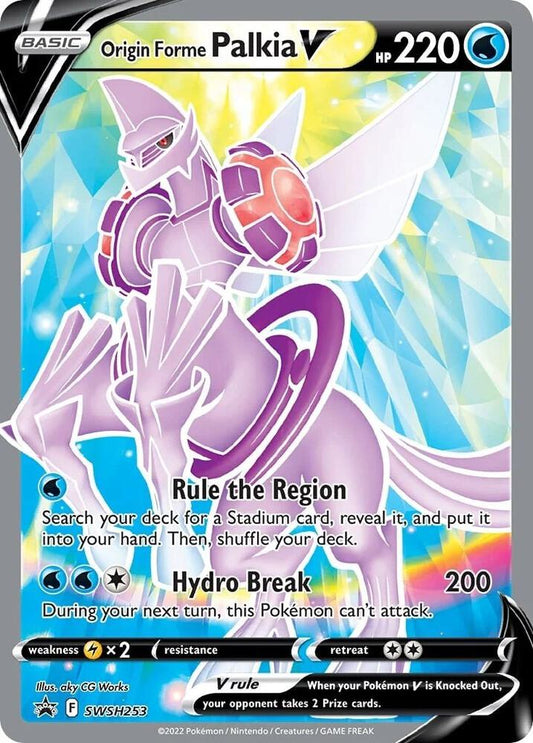 Pokemon Origin Forme Palkia V SWSH253 SWSH Black Star Promos