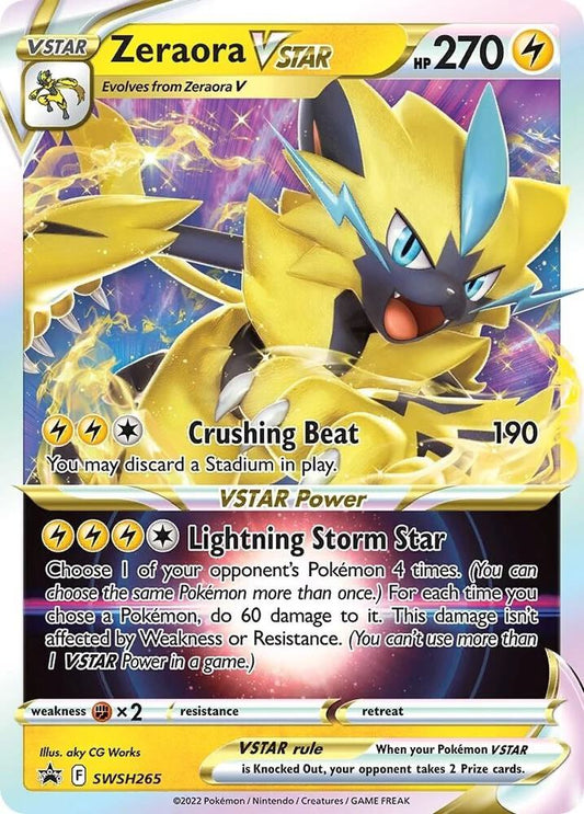 Pokemon Zeraora VSTAR SWSH265 SWSH Black Star Promos