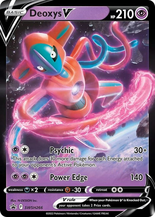 Pokemon Deoxys V SWSH266 SWSH Black Star Promos