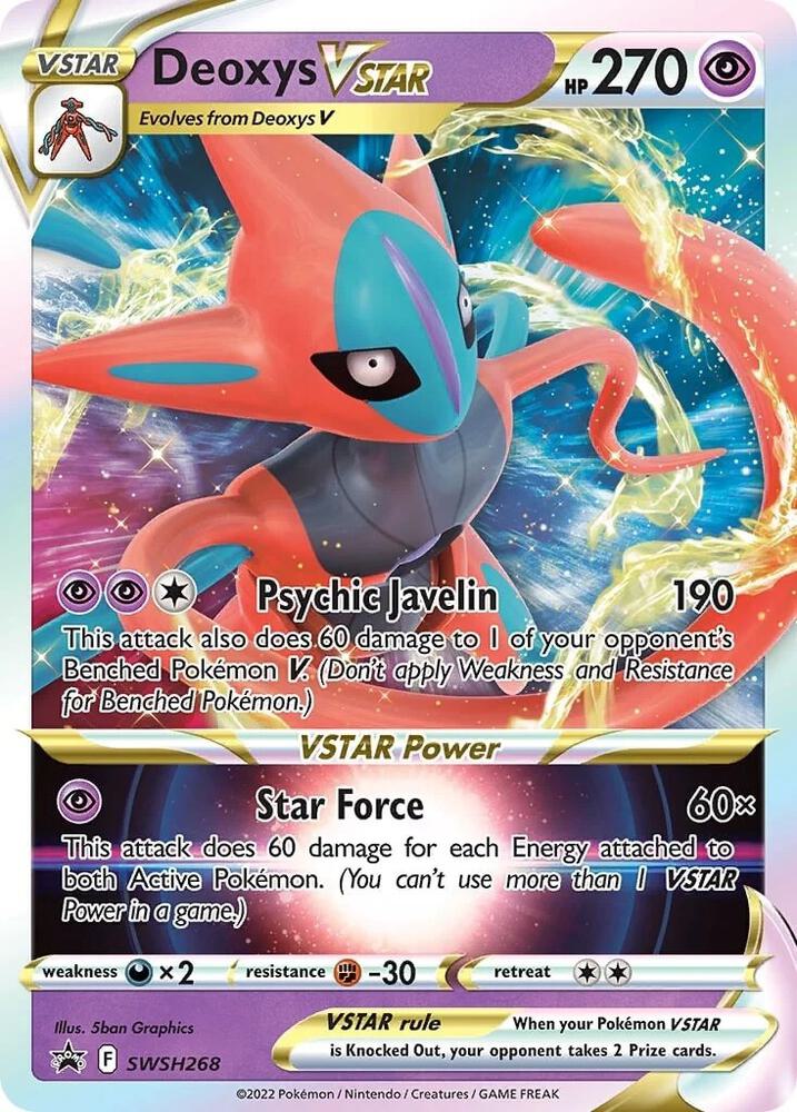 Pokemon Deoxys VSTAR SWSH268 SWSH Black Star Promos