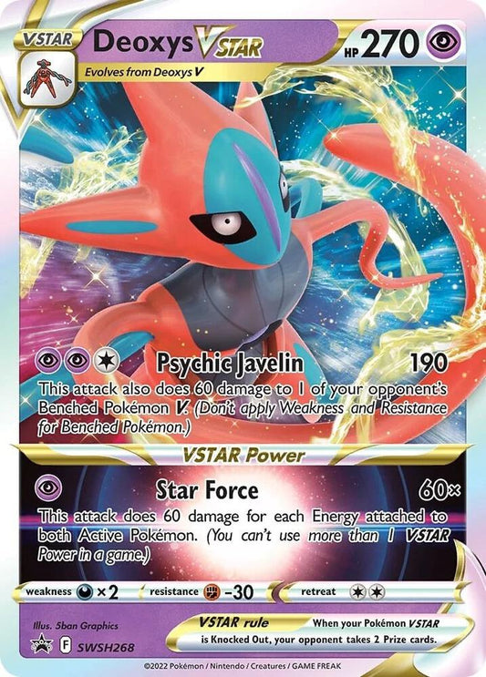 Pokemon Deoxys VSTAR SWSH268 SWSH Black Star Promos