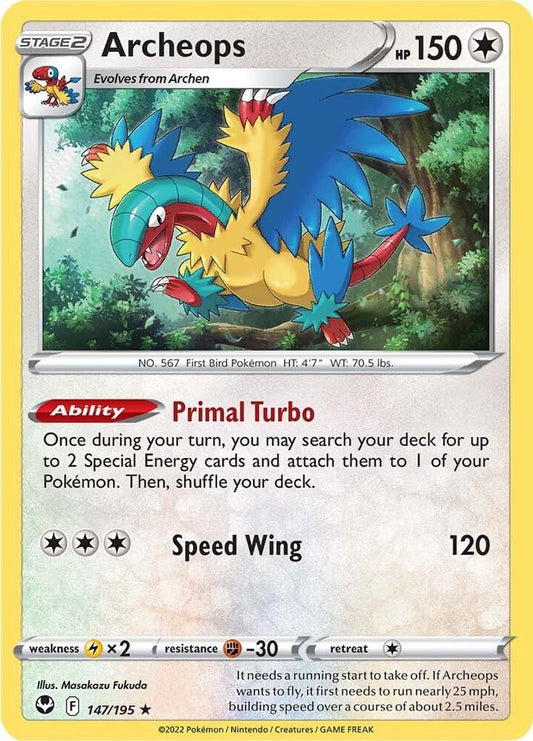 Pokemon Archeops 147/195 Silver Tempest
