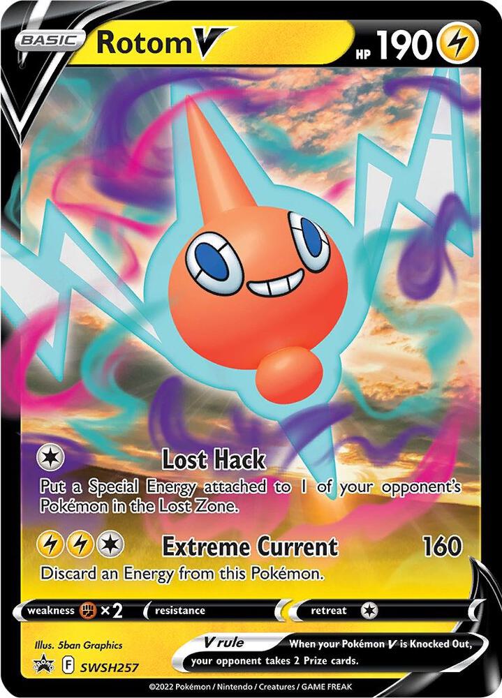 Pokemon Rotom V SWSH257 SWSH Black Star Promos