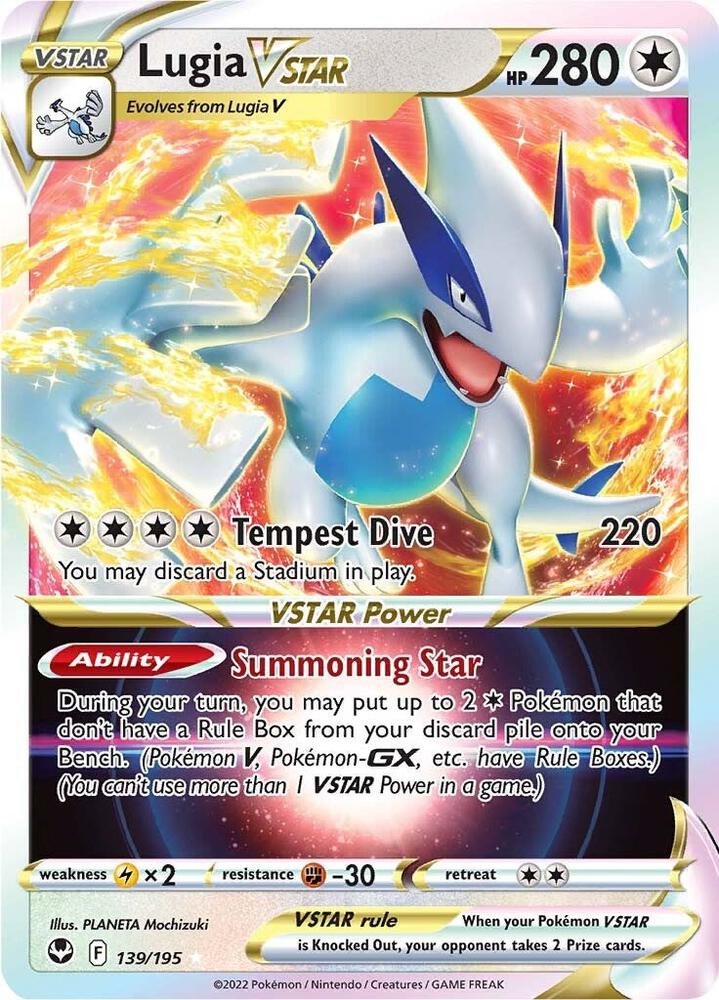 Pokemon Lugia VSTAR 139/195 Silver Tempest