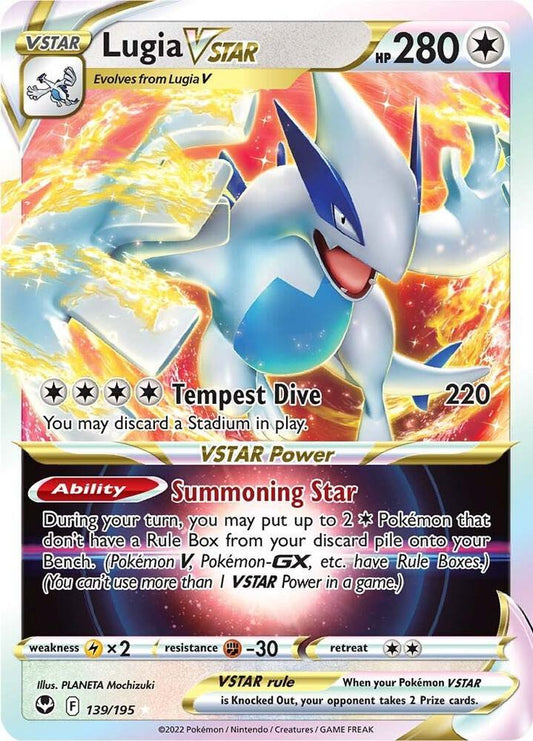 Pokemon Lugia VSTAR 139/195 Silver Tempest