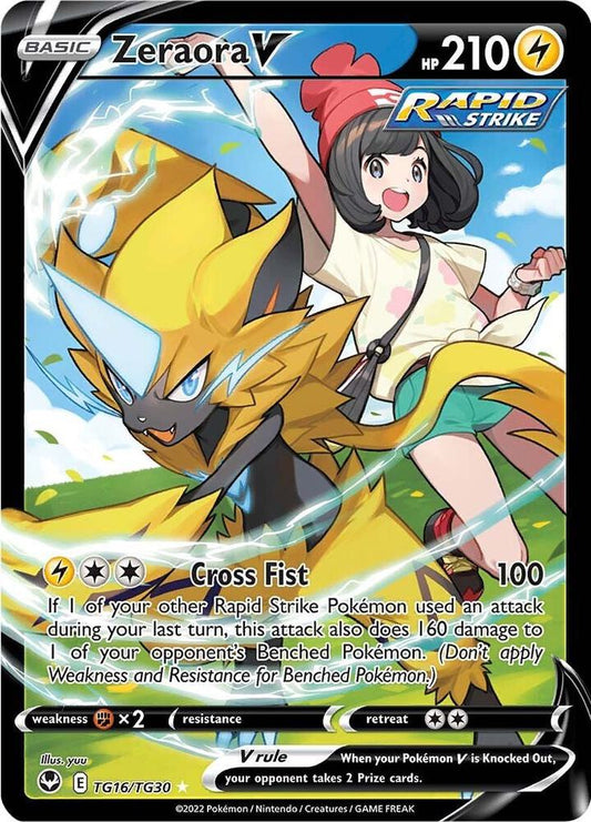 Pokemon Zeraora V TG16/TG30 Silver Tempest